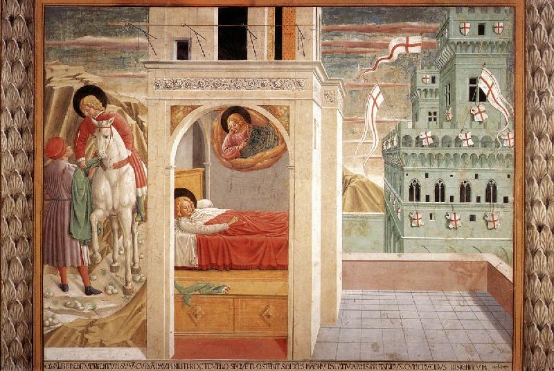 GOZZOLI, Benozzo Scenes from the Life of St Francis (Scene 2, north wall) cd France oil painting art